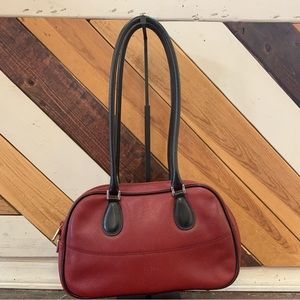 FURLA brick red bowler bag, made in Italy